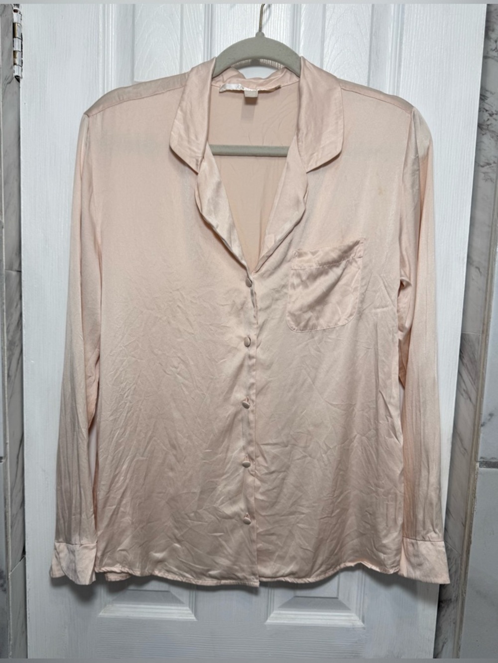 Nordstrom Collection Silk Pajama Top Women’s Small PJ Lounge Casual Luxury